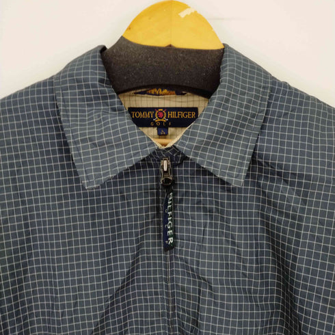 トミーヒルフィガーゴルフ TOMMY HILFIGER GOLF 90s 格子チェックスイングトップ 裏地メッシュ メンズ JPN:L