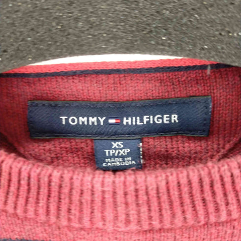 トミーヒルフィガー TOMMY HILFIGER ボーダークルーネックセーター メンズ XS