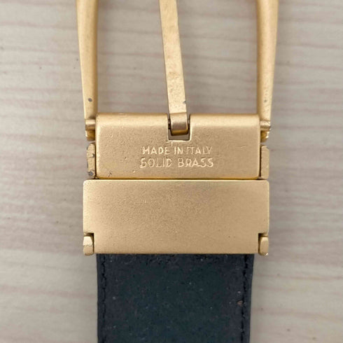 SOLID BRASS MADE IN ITALY レザー ベルト メンズ