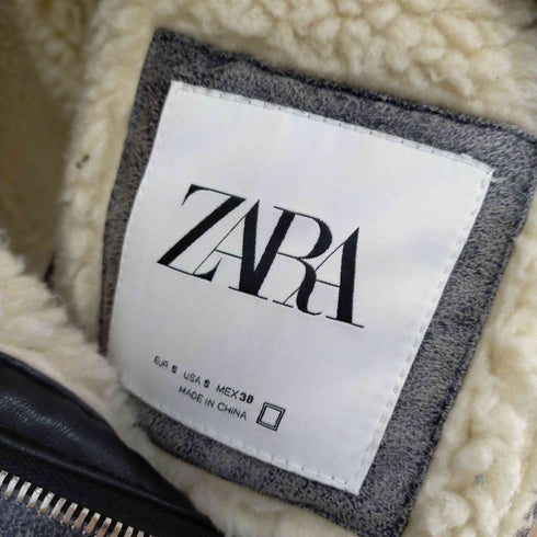 ザラ ZARA B-3 ムートンジャケット メンズ import:S