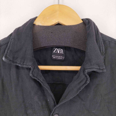 ザラ ZARA 総柄 L/S シャツ メンズ