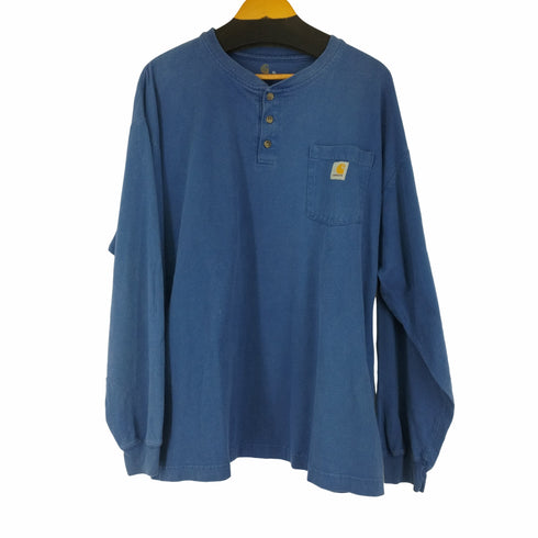 カーハート Carhartt ヘンリーネック L/S Tシャツ メンズ import:XL