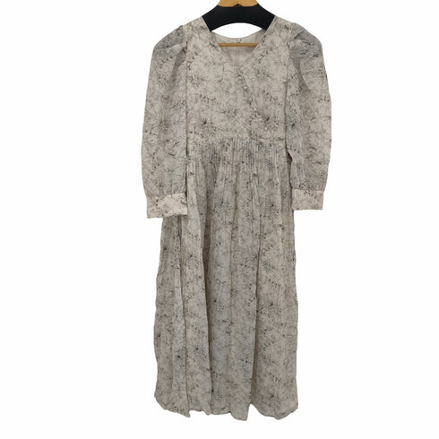 トランテアンソンドゥモード 31 Sons de mode プリーツプリントワンピース レディース JPN:38