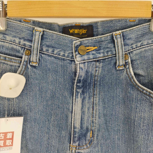 ラングラー Wrangler ジップフライ ダメージ デニムパンツ メンズ 32