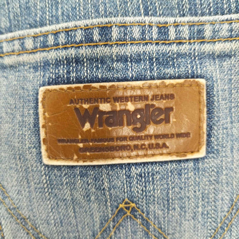 ラングラー Wrangler ジップフライ ダメージ デニムパンツ メンズ 32