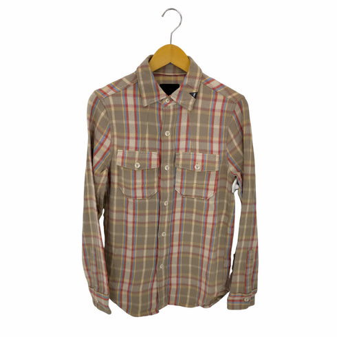 デンハム DENHAM UNIFORM TPC チェックライトネルシャツ メンズ import:XS