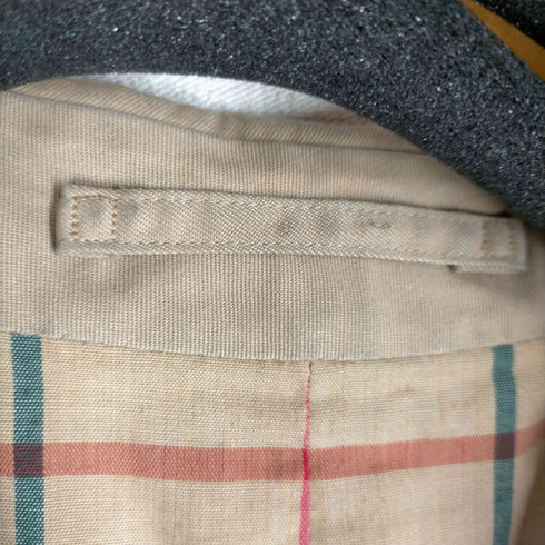 バーバリーズ BURBERRYS 70S-80S イングランド製 裏地チェック ステンカラーコート メンズ
