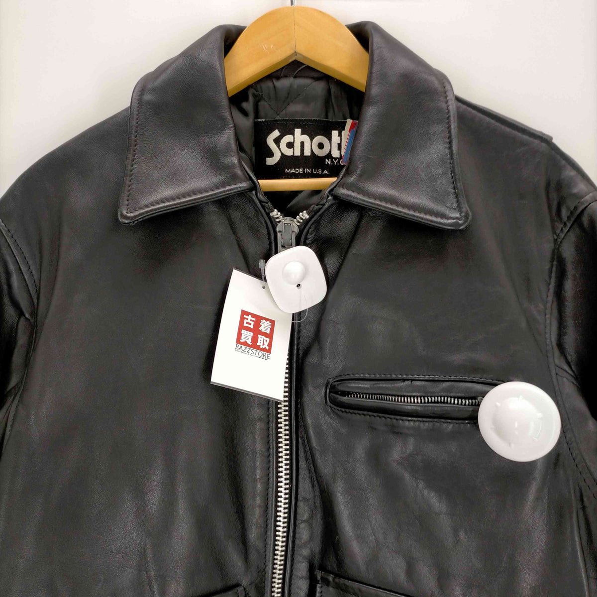 ショット Schott USA製 181 ポリスマン シングルジャケット レザートラッカー メンズ US：36