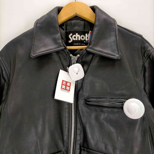 ショット Schott USA製 181 ポリスマン シングルジャケット レザートラッカー メンズ US:36