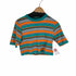 エイチビューティーアンドユースユナイテッドアローズ H BEAUTY & YOUTH UNITED ARROWS MULTI BORDER CROPPED T-SHIRT/Tシャツ レディース