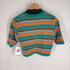 エイチビューティーアンドユースユナイテッドアローズ H BEAUTY & YOUTH UNITED ARROWS MULTI BORDER CROPPED T-SHIRT/Tシャツ レディース