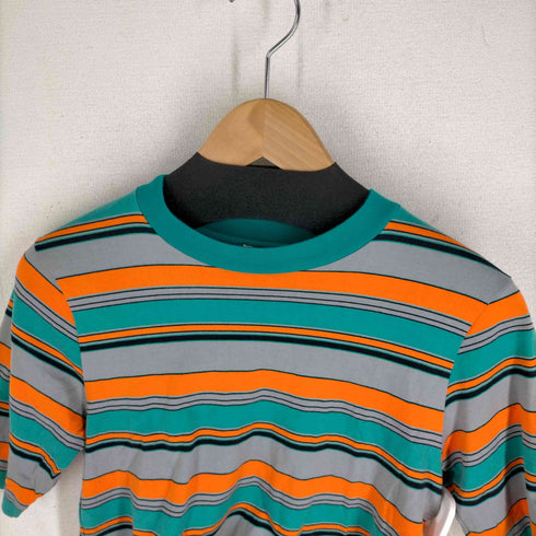 エイチビューティーアンドユースユナイテッドアローズ H BEAUTY & YOUTH UNITED ARROWS MULTI BORDER CROPPED T-SHIRT/Tシャツ レディース