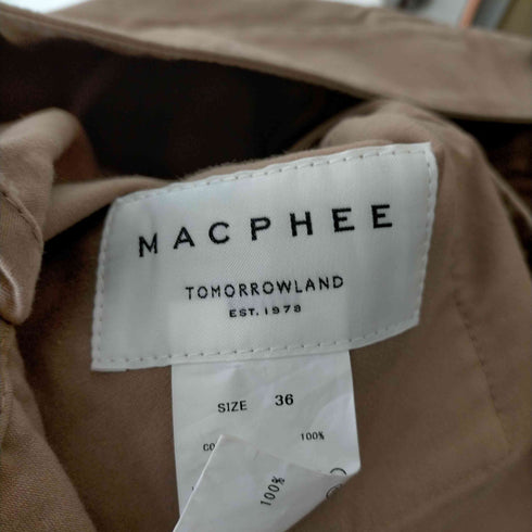 マカフィー MACPHEE コットンモールスキンショートジャケット レディース 36