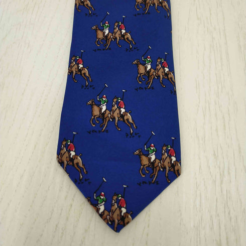 ポロラルフローレン POLO RALPH LAUREN HAND MADE IN ITALY総柄シルクネクタイ メンズ