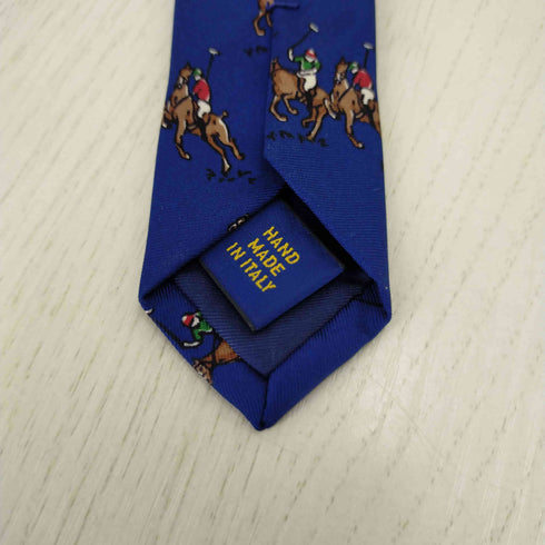 ポロラルフローレン POLO RALPH LAUREN HAND MADE IN ITALY総柄シルクネクタイ メンズ