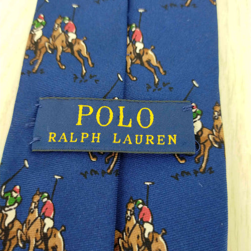ポロラルフローレン POLO RALPH LAUREN HAND MADE IN ITALY総柄シルクネクタイ メンズ
