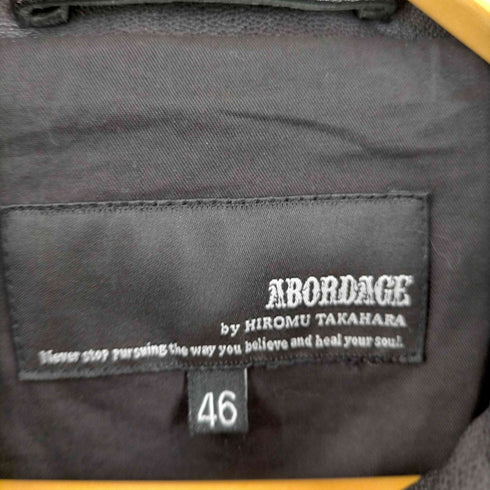 ABORDAGE シープレザーシングルジャケット メンズ JPN:46