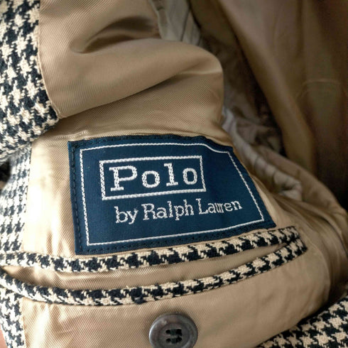 ポロバイラルフローレン Polo by RALPH LAUREN 80S-90S 三角タグ 千鳥柄 テーラードジャケット メンズ