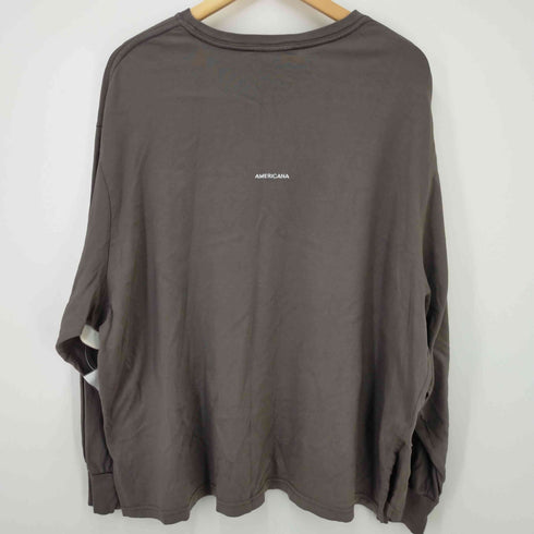 アメリカーナ Americana バック刺繍 L/S Tシャツ レディース