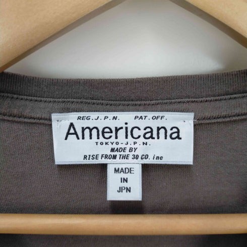 アメリカーナ Americana バック刺繍 L/S Tシャツ レディース