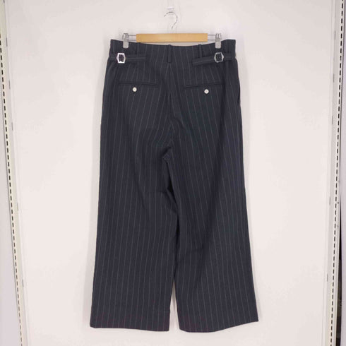 ジーユー GU ストライプ タックワイドパンツ メンズ XXL