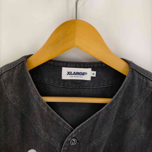 エクストララージ X-LARGE ワッペン刺繍ベースボールシャツ メンズ JPN:M