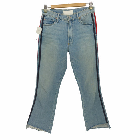 マザー MOTHER SUPERIOR INSIDER CROP STEP FRAY デニム フレア パンツ レディース US:26-27