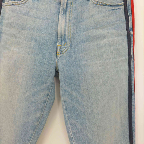 マザー MOTHER SUPERIOR INSIDER CROP STEP FRAY デニム フレア パンツ レディース US:26-27
