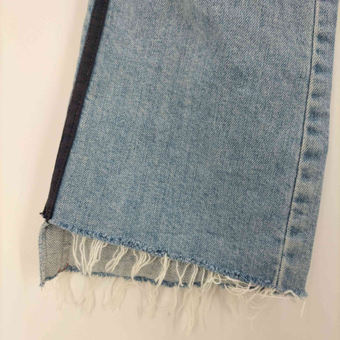 マザー MOTHER SUPERIOR INSIDER CROP STEP FRAY デニム フレア パンツ レディース US:26-27