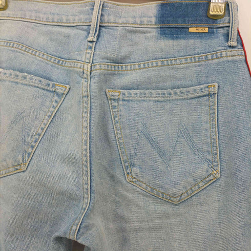 マザー MOTHER SUPERIOR INSIDER CROP STEP FRAY デニム フレア パンツ レディース US:26-27