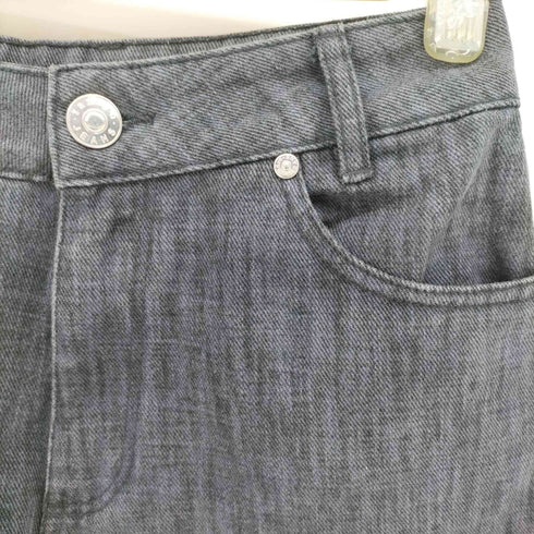 サンドロ sandro PARIS カットオフ ブラック デニム ショーツ パンツ レディース EUR:38