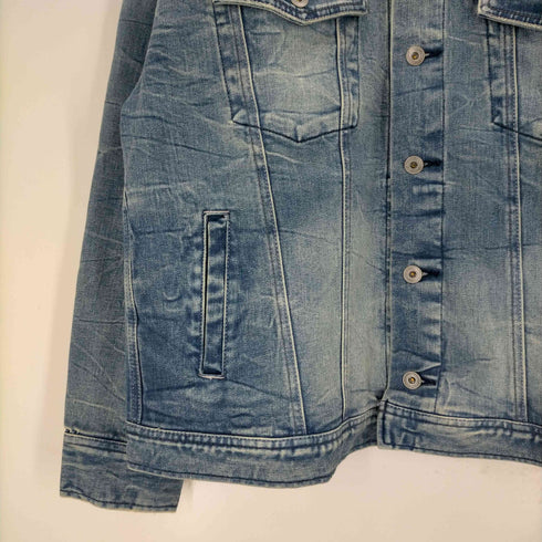 オブレクト oblekt しわ加工デニムジャケット メンズ JPN:M