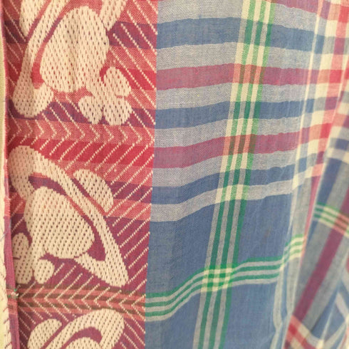 ヴィヴィアンウエストウッド Vivienne Westwood シルエット オーブ チェック フリンジ ストール レディース