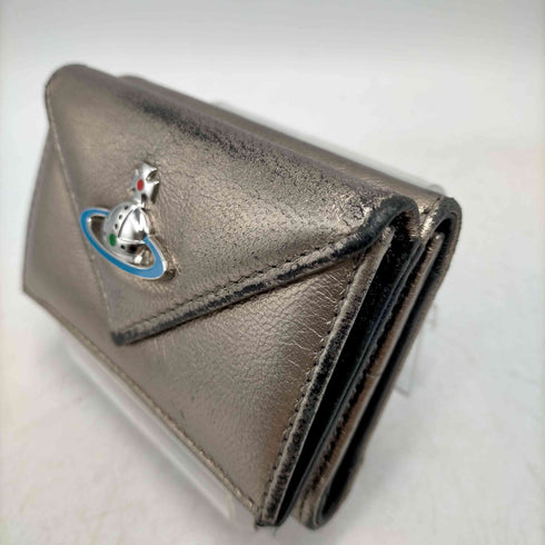 ヴィヴィアンウエストウッド Vivienne Westwood EMMA 立体オーブ メタリック 三つ折り財布 エマ レディース