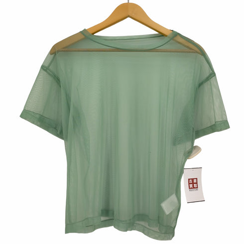 レイビームス Ray BEAMS チュールシースルーハーフスリーブTシャツ レディース