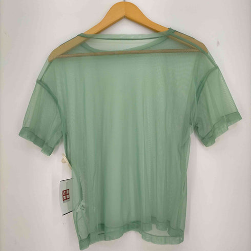 レイビームス Ray BEAMS チュールシースルーハーフスリーブTシャツ レディース