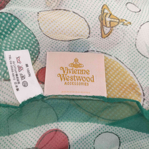 ヴィヴィアンウエストウッド アクセサリー Vivienne Westwood Accessories オーブ 総柄シルク スカーフ レディース