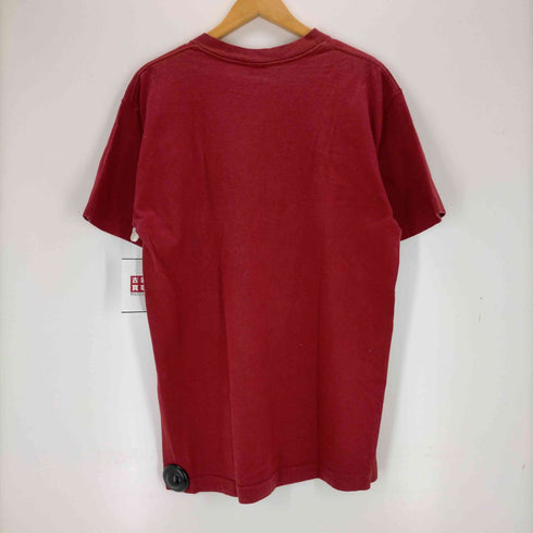 ステューシー Stussy USA製 紺タグ 90S ボルト柄プリント半袖Tシャツ メンズ import:L