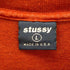 ステューシー Stussy USA製 紺タグ 90S ボルト柄プリント半袖Tシャツ メンズ import:L