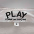 プレイコムデギャルソン PLAY COMME des GARCONS ワッペン ハート クルーネック メンズ JPN:L