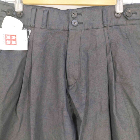ヤントル YANTOR Sumi-Coating Indigo Denim 2tuck Wide Pants メンズ JPN:M