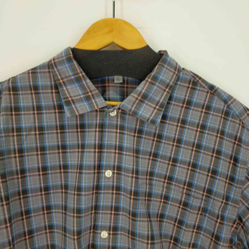 ユニクロ UNIQLO 00S マドラスチェック S/S シャツ オールドユニクロ ボックスシルエット メンズ import:XL