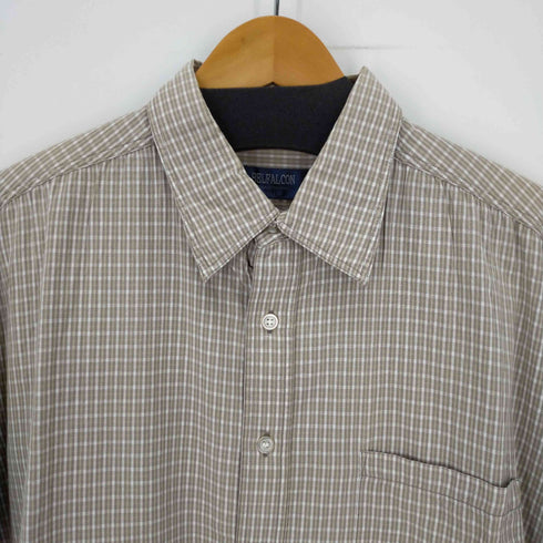BELFALCON ビッグシルエット S/S チェックシャツ メンズ LL
