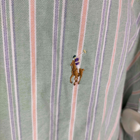 ラルフローレン RALPH LAUREN 90S CLASSIC FIT マルチストライプシャツ メンズ 15 1/2