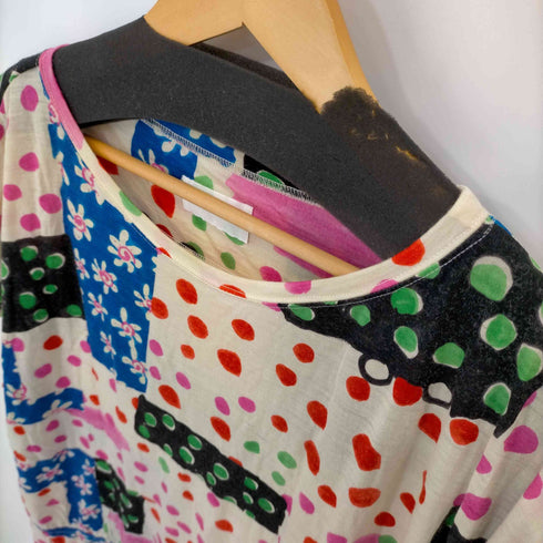ツモリチサト TSUMORI CHISATO 総柄 ウール ノースリーブワンピース レディース JPN:2