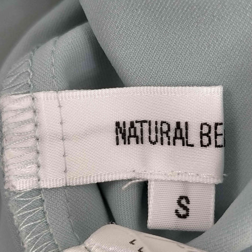 ナチュラルビューティーベーシック NATURAL BEAUTY BASIC スタンドネックゴールドポイントブラウス レディース S