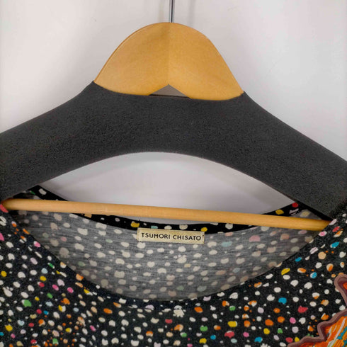 ツモリチサト TSUMORI CHISATO レーヨン混 シルク ドット ノースリーブ ワンピース レディース JPN:2
