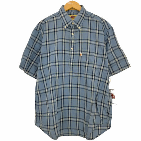 ディッキーズ Dickies 00s ボックスシルエット 半袖プルオーバーチェックシャツ メンズ JPN:L