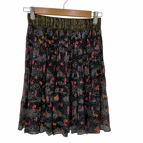 ツモリチサト TSUMORI CHISATO シルク100% 総柄 スカート レディース JPN:2