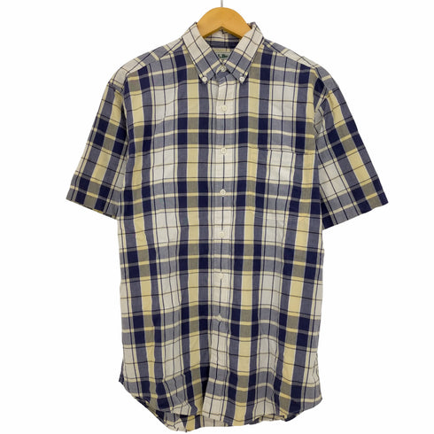 エルエルビーン L.L.Bean 90s ボックスシルエット ボタンダウン半袖チェックシャツ メンズ import:M
